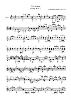Три ноктюрна, Op.4: Ноктюрн No.1 by Иоганн Каспар Мерц