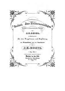 Две песни для голоса и гитары (или фортепиано): Две песни для голоса и гитары (или фортепиано) by Иоганн Каспар Мерц