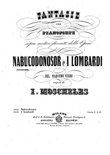 Фантазия на темы из оперы Верди 'Навуходоносор': Для фортепиано by Игнац Мошелес