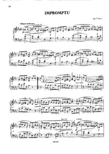 Десять маленьких пьес, Op.77: No.7 Экспромт by Мориц Мошковский