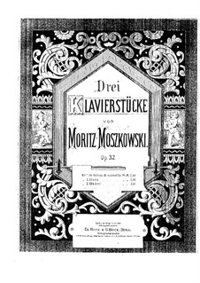 Три пьесы для фортепиано, Op.32: No.2 Этюд by Мориц Мошковский