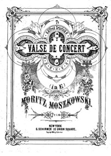 Три пьесы для фортепиано, Op.32: No.3 Вальс by Мориц Мошковский