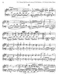 Шесть венских сонатин для фортепиано: Сонатина No.2 by Вольфганг Амадей Моцарт