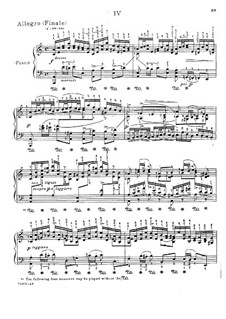 Соната для скрипки No.2 ля минор, BWV 1003: Часть IV. Переложение для фортепиано by Иоганн Себастьян Бах