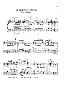 Дикая роза, D.257 Op.3 No.3: Аранжировка для фортепиано by Франц Шуберт