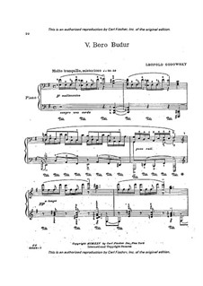 Яванская сюита: No.5-8 by Леопольд Годовский