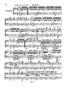 Симфония No.3 до мажор, Op.20: Части III-IV, для фортепиано в четыре руки by Луи Теодор Гуви