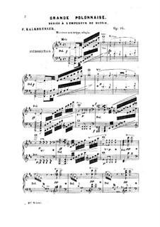 Grande polonnaise, Op.92: Grande polonnaise by Фридрих Калькбреннер