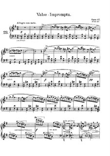 Лирические пьесы, Op.47: No.1 Вальс-экспромт by Эдвард Григ
