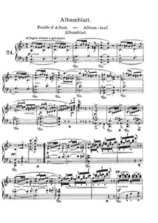 Лирические пьесы, Op.47: No.2 Листок из альбома by Эдвард Григ