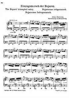 The Boyars' Triumphal Entry, for Piano: The Boyars' Triumphal Entry, for Piano by Юхан Хальворсен