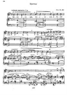 Шесть стихотворений Пушкина, Op.36: No.2 Цветок by Николай Метнер
