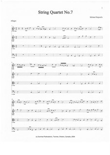 String Quartet No.7: String Quartet No.7 by Michael Repoulis