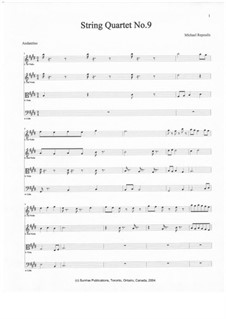 String Quartet No.9: String Quartet No.9 by Michael Repoulis