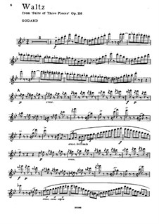 Пьесы для флейты и фортепиано, Op.116: Вальс – сольная партия by Бенжамин Годар