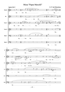 Missa Papae Marcelli: Agnus Dei I by Джованни да Палестрина