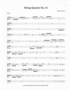 String Quartet No.14: String Quartet No.14 by Michael Repoulis