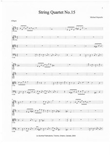 String Quartet No.15: String Quartet No.15 by Michael Repoulis