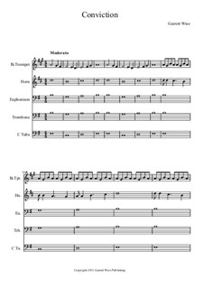 Conviction, Op.1: Партитура by Garrett Wise