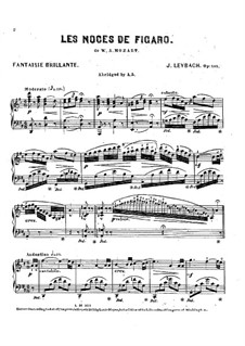 Фантазия на темы из оперы 'Свадьба Фигаро' Моцарта, Op.101: Для фортепиано by Жозеф Лейбах