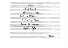 Дивертисмент для скрипки и альта, BI 79: Дивертисмент для скрипки и альта by Алессандро Ролла
