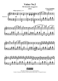 Waltz No.2 in E flat major, CS059 No.2: Waltz No.2 in E flat major by Santino Cara