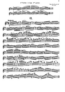 Hundred Studies for Violin, Op.32: Книга IV by Ганс Зитт