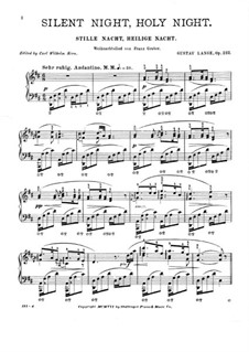 Piano version: Для одного исполнителя by Франц Ксавьер Грубер