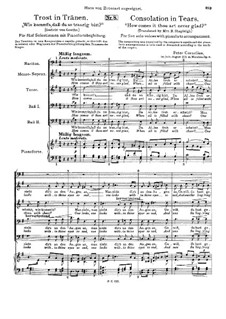 Утешение в слезах, Op.14: Утешение в слезах by Петер Корнелиус