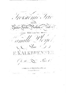 Фортепианное трио No.3, Op.26: Фортепианное трио No.3 by Фридрих Калькбреннер