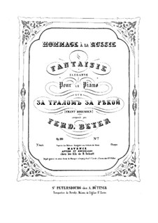 Двенадцать элегантных фантазий на русские темы разных композиторов, Op.100: No.7-12 by Фердинанд Бейер
