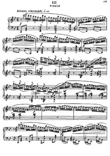 Соната для фортепиано No.1 си-бемоль минор, Op.74: Часть III by Александр Глазунов