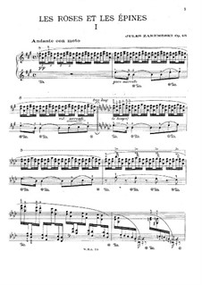 Les Roses et Les Épines, Op.13: Для фортепиано by Юлиуш Зарембский