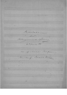 Holberg Cantata, EG 171: Holberg Cantata by Эдвард Григ