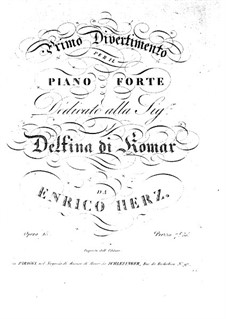 Дивертисмент No.1, Op.15: Для фортепиано by Анри Герц
