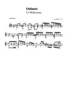 Giulianate for Guitar, Op.148: No.7 La melanconia by Мауро Джулиани