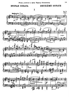 Соната для фортепиано No.2 ми минор, Op.75: Часть I by Александр Глазунов