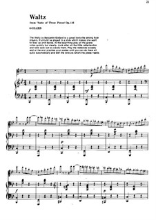 Пьесы для флейты и фортепиано, Op.116: Вальс – партитура, сольная партия by Бенжамин Годар