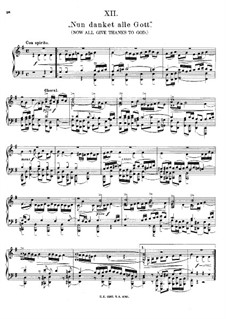 Chorale Preludes, Op.67: Nr.27 Nun danket alle Gott by Макс Регер