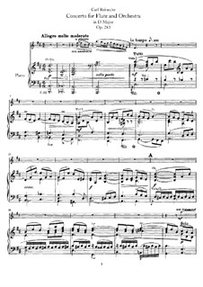 Концерт для флейты с оркестром ре мажор, Op.283: Версия для флейты и фортепиано by Карл Райнеке