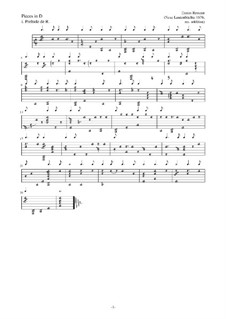 Pieces for Lute: Pieces for Lute by Esaias Reusner