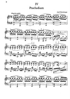 Прелюдия ми-бемоль мажор: Для фортепиано by Йозеф Габриэль Райнбергер