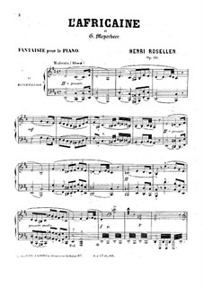 Фантазия на темы из оперы 'L'africaine' Мейербера, Op.182: Фантазия на темы из оперы 'L'africaine' Мейербера by Генри Розеллен