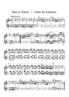 Венгерские эскизы, Op.24: No.7 Under the Limetree – piano I part by Роберт Фолькманн