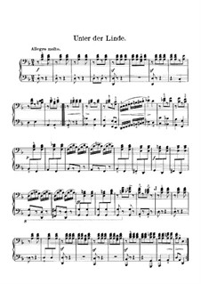 Венгерские эскизы, Op.24: No.7 Under the Limetree – piano II part by Роберт Фолькманн