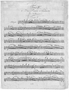 Шесть трио для двух флейт и виолончели, Op.31: No.4 ми-бемоль мажор by Франц Антон Хофмайстер