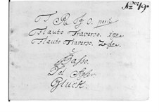 Трио для двух флейт и бассо континуо: Трио для двух флейт и бассо континуо by Кристоф Виллибальд Глюк