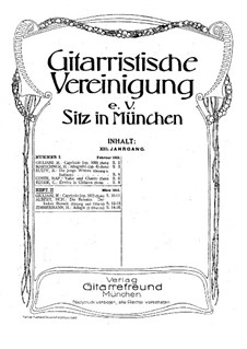Gitarristische Vereinigung. Jahrgang XIII, Nr.2: Gitarristische Vereinigung. Jahrgang XIII, Nr.2 by Мауро Джулиани, Х. Циммерманн, Heinrich Albert