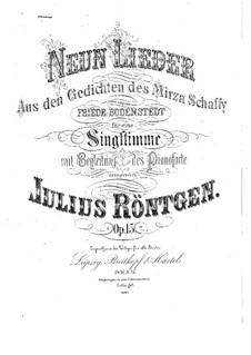 Девять песен, Op.15: Девять песен by Юлиус Рентген
