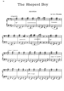 The Shepherd Boy, Op.14: Для фортепиано в 4 руки by Grenville Dean Wilson